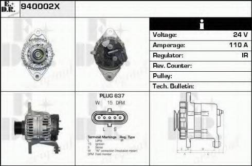 EDR 940002X - Ģenerators autodraugiem.lv