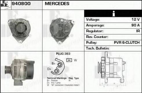 EDR 940800 - Ģenerators autodraugiem.lv