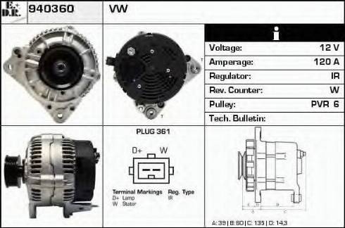 EDR 940360 - Ģenerators autodraugiem.lv