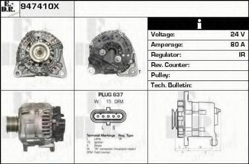 EDR 947410X - Ģenerators autodraugiem.lv