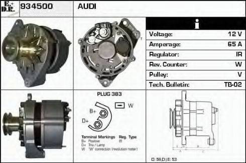 EDR 934500 - Ģenerators autodraugiem.lv