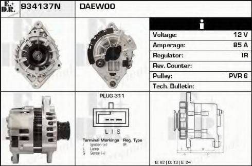 EDR 934137N - Ģenerators autodraugiem.lv