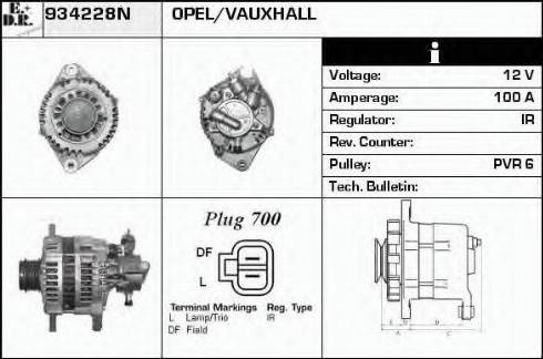 EDR 934228N - Ģenerators autodraugiem.lv