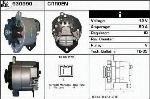 EDR 930990 - Ģenerators autodraugiem.lv