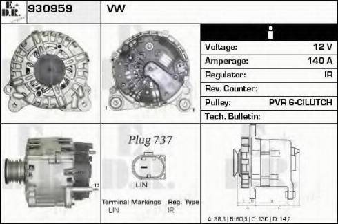 EDR 930959 - Ģenerators autodraugiem.lv