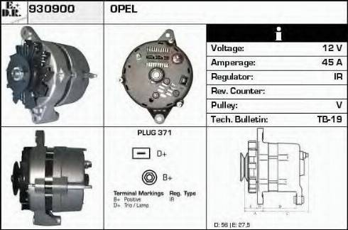 EDR 930900 - Ģenerators autodraugiem.lv