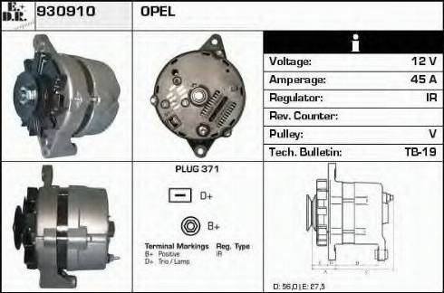 EDR 930910 - Ģenerators autodraugiem.lv