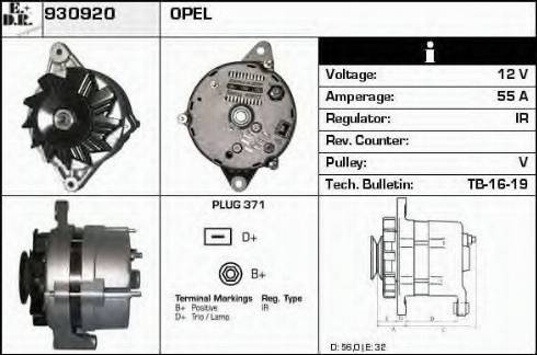 EDR 930920 - Ģenerators autodraugiem.lv