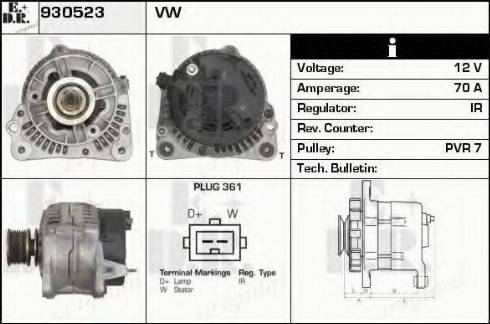 EDR 930523 - Ģenerators autodraugiem.lv