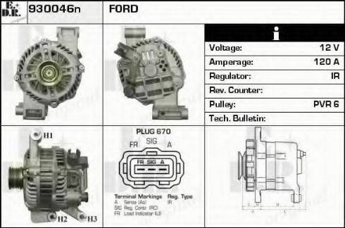 EDR 930046N - Ģenerators autodraugiem.lv
