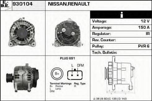 EDR 930104 - Ģenerators autodraugiem.lv