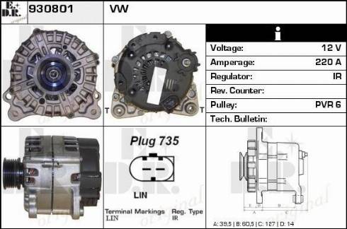 EDR 930801 - Ģenerators autodraugiem.lv