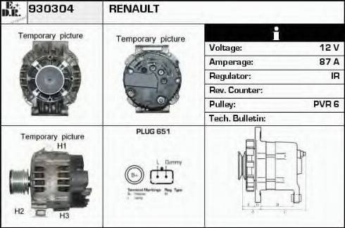 EDR 930304 - Ģenerators autodraugiem.lv