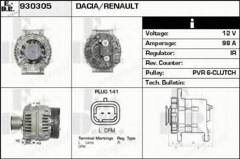 EDR 930305 - Ģenerators autodraugiem.lv