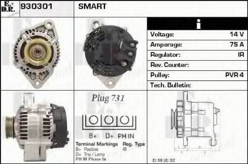 EDR 930301 - Ģenerators autodraugiem.lv