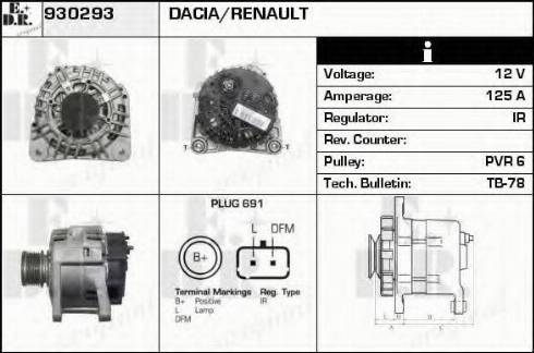 EDR 930293 - Ģenerators autodraugiem.lv