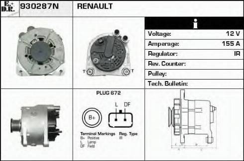 EDR 930287N - Ģenerators autodraugiem.lv
