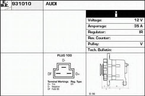 EDR 931010 - Ģenerators autodraugiem.lv