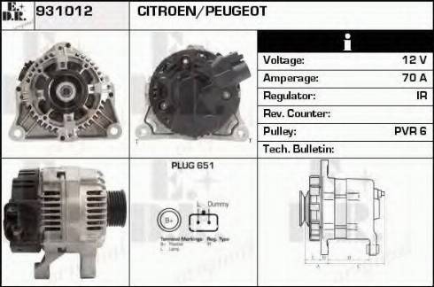 EDR 931012 - Ģenerators autodraugiem.lv