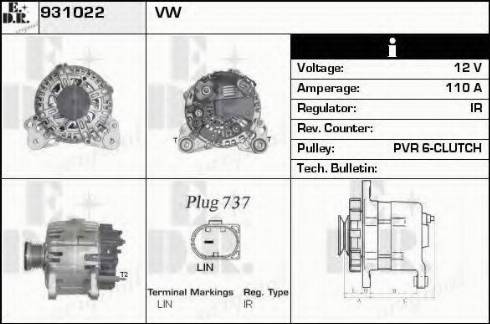 EDR 931022 - Ģenerators autodraugiem.lv