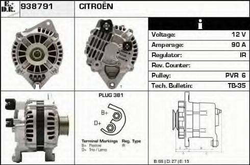 EDR 938791 - Ģenerators autodraugiem.lv