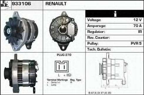 EDR 933106 - Ģenerators autodraugiem.lv