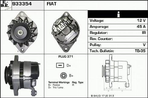 EDR WA14465 - Ģenerators autodraugiem.lv