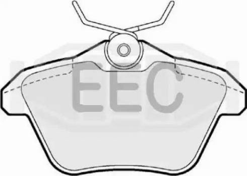 EEC BRP0943 - Bremžu uzliku kompl., Disku bremzes autodraugiem.lv