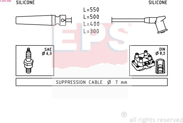 EPS 1.501.509 - Augstsprieguma vadu komplekts autodraugiem.lv