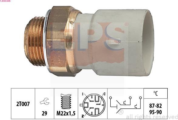 EPS 1.850.645 - Termoslēdzis, Radiatora ventilators autodraugiem.lv