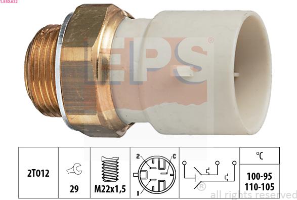 EPS 1.850.632 - Termoslēdzis, Radiatora ventilators autodraugiem.lv