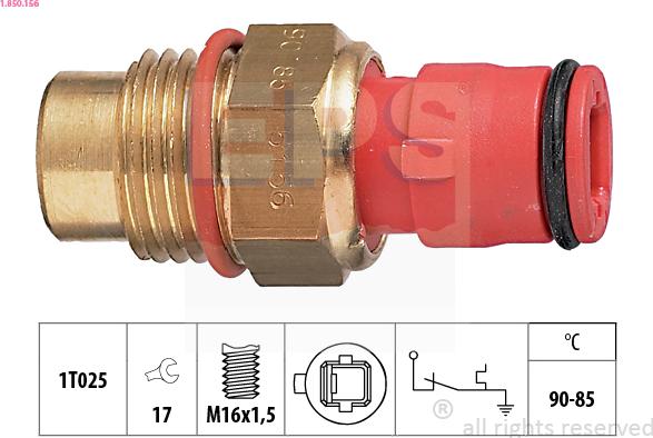 EPS 1.850.156 - Termoslēdzis, Radiatora ventilators autodraugiem.lv