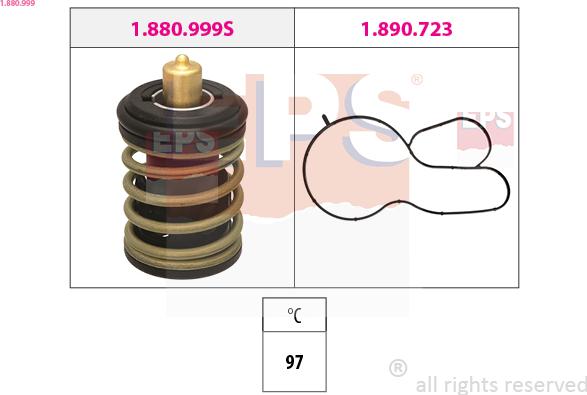 EPS 1.880.999 - Termostats, Dzesēšanas šķidrums autodraugiem.lv