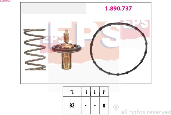 EPS 1.880.950 - Termostats, Dzesēšanas šķidrums autodraugiem.lv