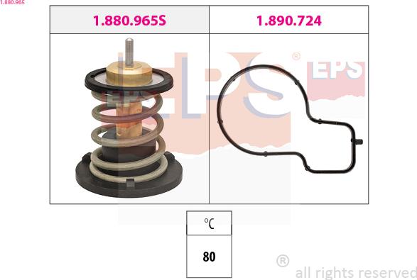 EPS 1.880.965 - Termostats, Dzesēšanas šķidrums autodraugiem.lv