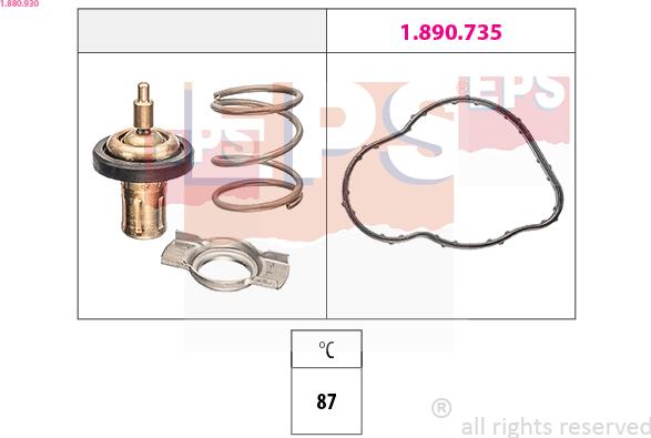 EPS 1.880.930 - Termostats, Dzesēšanas šķidrums autodraugiem.lv