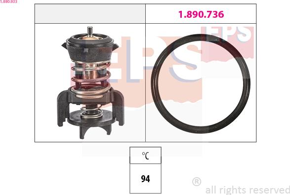 EPS 1.880.933 - Termostats, Dzesēšanas šķidrums autodraugiem.lv