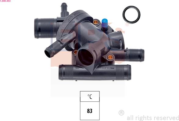 EPS 1.880.492 - Termostats, Dzesēšanas šķidrums autodraugiem.lv