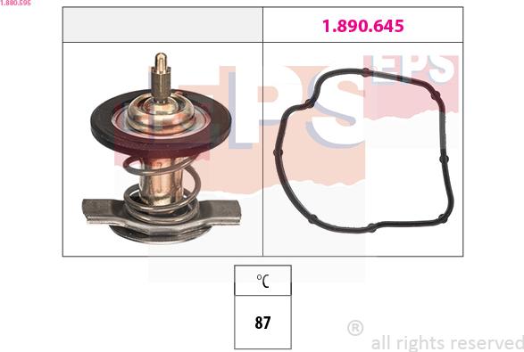 EPS 1.880.595 - Termostats, Dzesēšanas šķidrums autodraugiem.lv