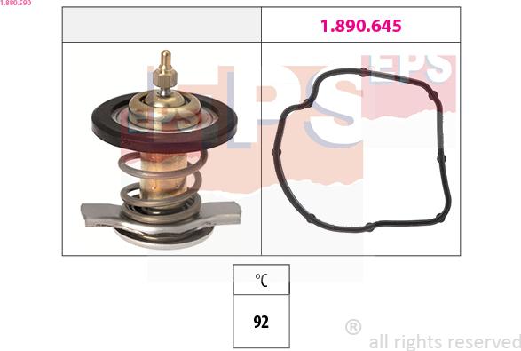 EPS 1.880.590 - Termostats, Dzesēšanas šķidrums autodraugiem.lv