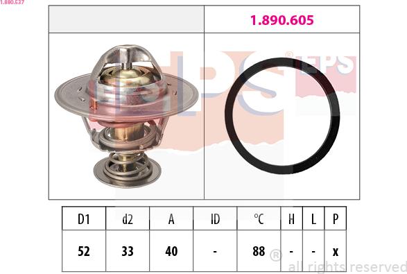 EPS 1.880.537 - Termostats, Dzesēšanas šķidrums autodraugiem.lv