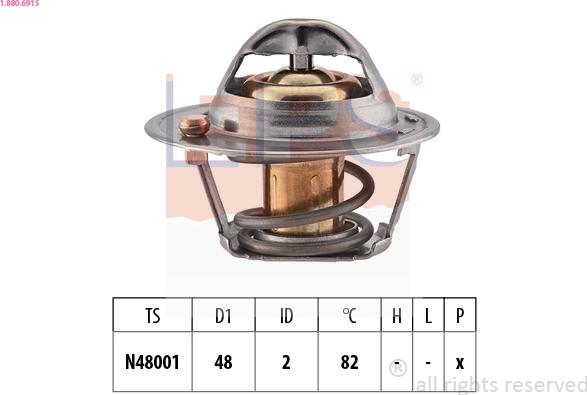 EPS 1.880.691S - Termostats, Dzesēšanas šķidrums autodraugiem.lv