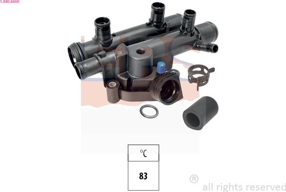 EPS 1.880.666K - Termostats, Dzesēšanas šķidrums autodraugiem.lv