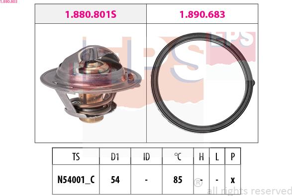 EPS 1.880.803 - Termostats, Dzesēšanas šķidrums autodraugiem.lv