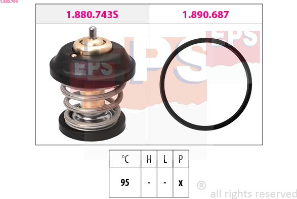 EPS 1.880.799 - Termostats, Dzesēšanas šķidrums autodraugiem.lv