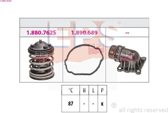 EPS 1.880.763K - Termostats, Dzesēšanas šķidrums autodraugiem.lv