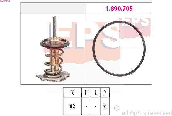 EPS 1.879.951 - Termostats, Dzesēšanas šķidrums autodraugiem.lv