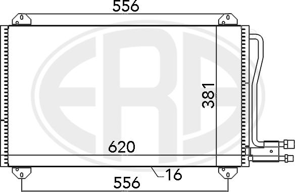 ERA 667055 - Kondensators, Gaisa kond. sistēma autodraugiem.lv