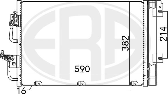 ERA 667056 - Kondensators, Gaisa kond. sistēma autodraugiem.lv