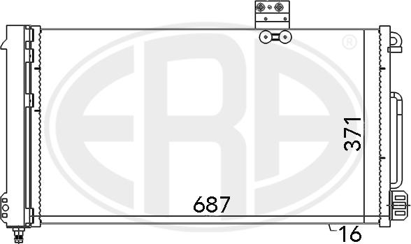 ERA 667050 - Kondensators, Gaisa kond. sistēma autodraugiem.lv